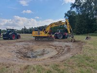 Bagger im Einsatz (Foto: C. Härting)
