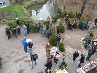 Lange Schlangen bildeten sich am Wickeltisch (B. Beckers)